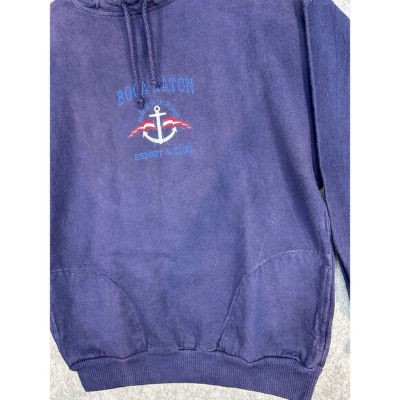 VTG Boca Raton Embroidered Sweatshirt Resort Palm Beach Florida Size S Oversized - Picture 2 of 10